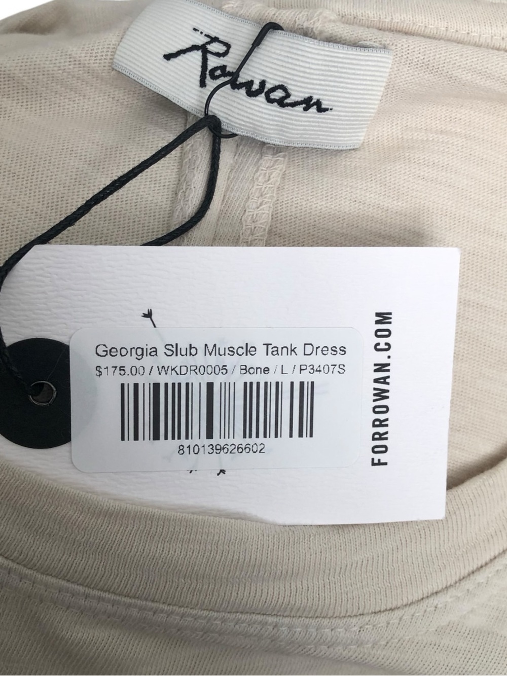 Rowan Georgia Slub Muscle Tank Maxi Dress Size Large - Picture 5 of 6